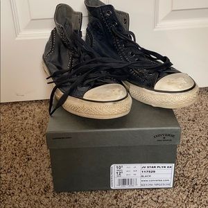 Converse John Varvatos black leather high tops